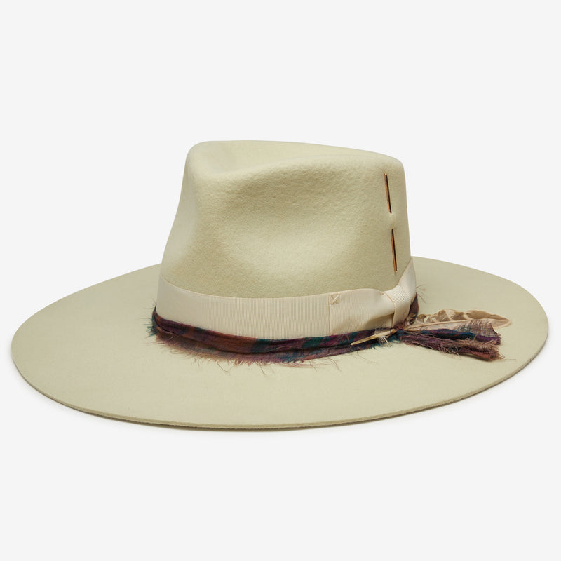 Ozzie Cashmere Wool Rancher in Bok Choy