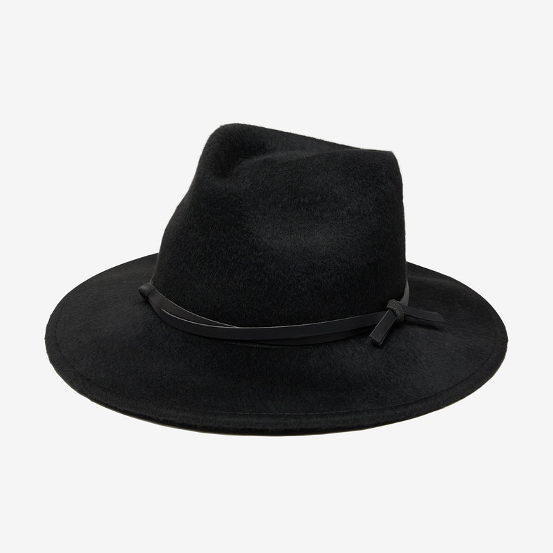 Wyeth Foley Fedora in Black – packable
