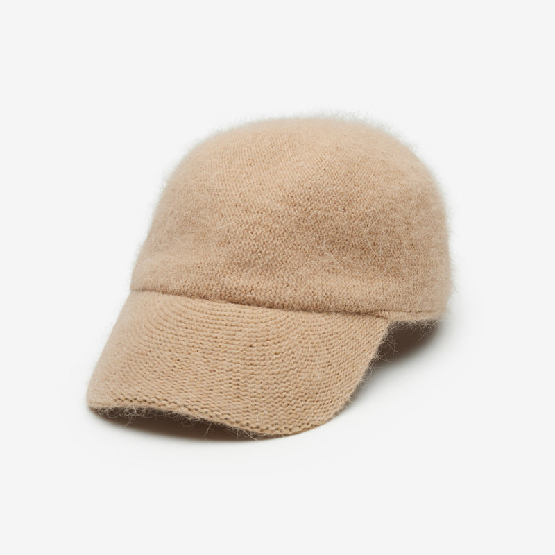 Wyeth Smith Angora Baseball Cap in Tan – brown, packable