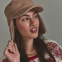 Winnie Sherpa Captain's Cap in Camel
