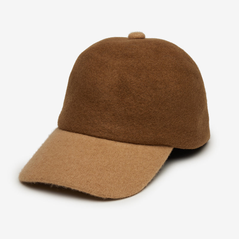 Wyeth Brady Wool Dad Cap in Cinnamon/Camel – packable