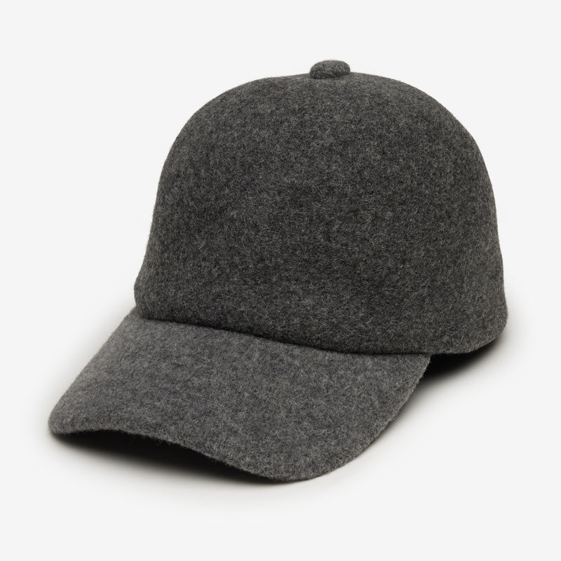 Wyeth Brady Wool Dad Cap in Charcoal – gray, packable