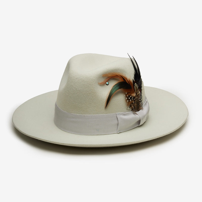 Wyeth Webster Wool Felt Fedora in Smoke – gray