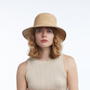 June Raffia Bucket in Natural