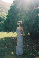 June Raffia Bucket in Natural