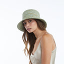 Noa Raffia Bucket in Mint