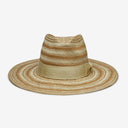 Olena Straw Fedora in Taupe Natural