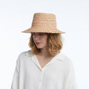 Lark Raffia Bucket in Pink