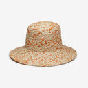 Lark Raffia Bucket in Orange