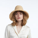 Bali Raffia Bucket in Natural