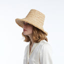 Bali Raffia Bucket in Natural