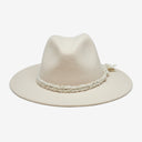 Finn Packable Wool Fedora in Bone