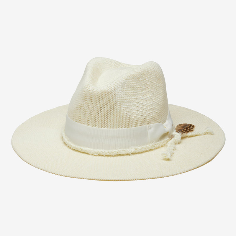 Wyeth Roma Mesh Panama Hat in Ivory – white, packable
