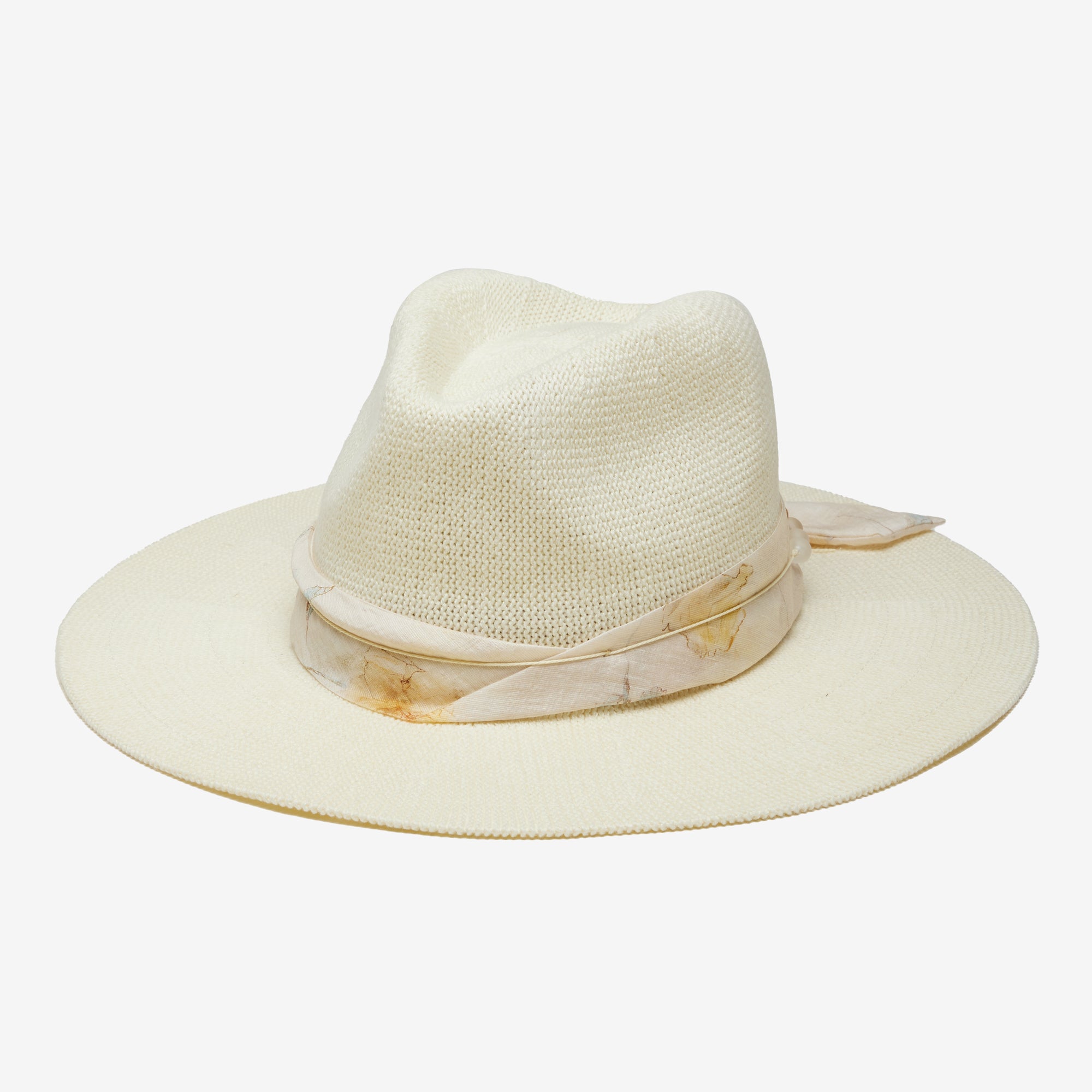 Roland Garros Ivory Panama Hat Wyeth Ivory Corsica Hat Ivory OS