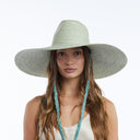 Brie Wide Brim Straw Sun Hat in Sage