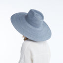 Brie Wheat Straw Hat in Blue