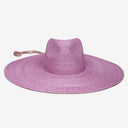 Brie Wide Brim Wheat Straw Rancher in Orchid
