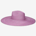 Brie Wide Brim Wheat Straw Rancher in Orchid
