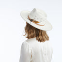 Rey Shantung Pencil Brim in Ivory