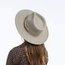 Chance Wool Felt Fedora in Taupe