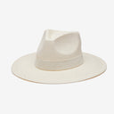 Sutton Paper Straw Fedora in Ivory