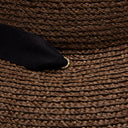 Thea Raffia Sun Hat in Chocolate
