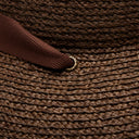 Thea Raffia Sun Hat in Chocolate