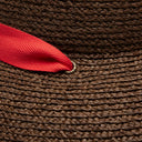 Thea Raffia Sun Hat in Chocolate