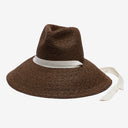 Thea Raffia Sun Hat in Chocolate