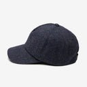 Logan Speckled Wool Cap in Navy - Men's