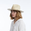 Orion Straw Fedora in Natural