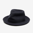 Wyeth Mick Crushable Wool Felt Fedora in Navy – blue