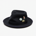 Wyeth Mick Crushable Wool Felt Fedora in Navy – blue, additional view