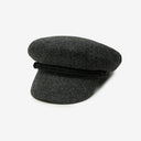 Wyeth Blair Wool Newsboy Cap in Charcoal – gray