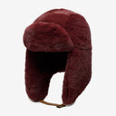 Wyeth Sigita Faux Fur Trapper Hat in Burgundy – red