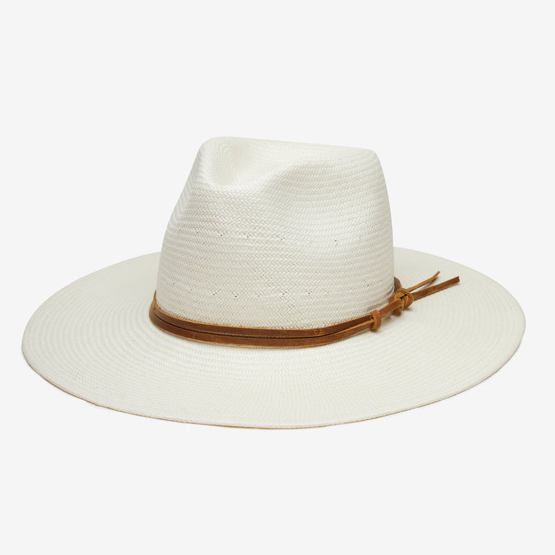 Wyeth Lindsey Toyo Straw Sun Hat in Cream – white, high crown