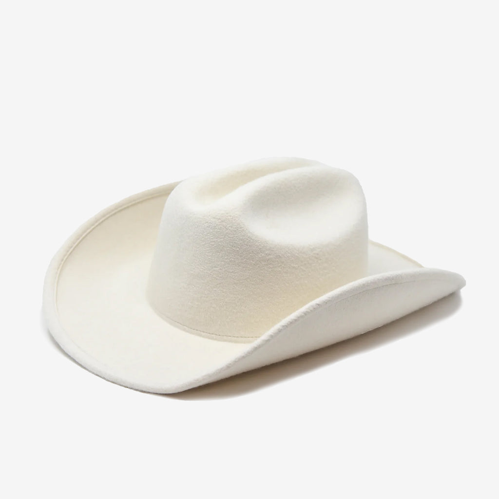 Wyeth by Todd Magill McGraw Western Cowboy Hat Cream Wool Felt – OS Cream White Cowboy Hat Felt - McGraw main image 3