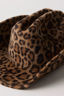 McGraw Wool Felt Cowboy in Leopard