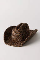 McGraw Wool Felt Cowboy in Leopard