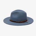 Wyeth Billie Fedora in Denim Blue – packable, additional view