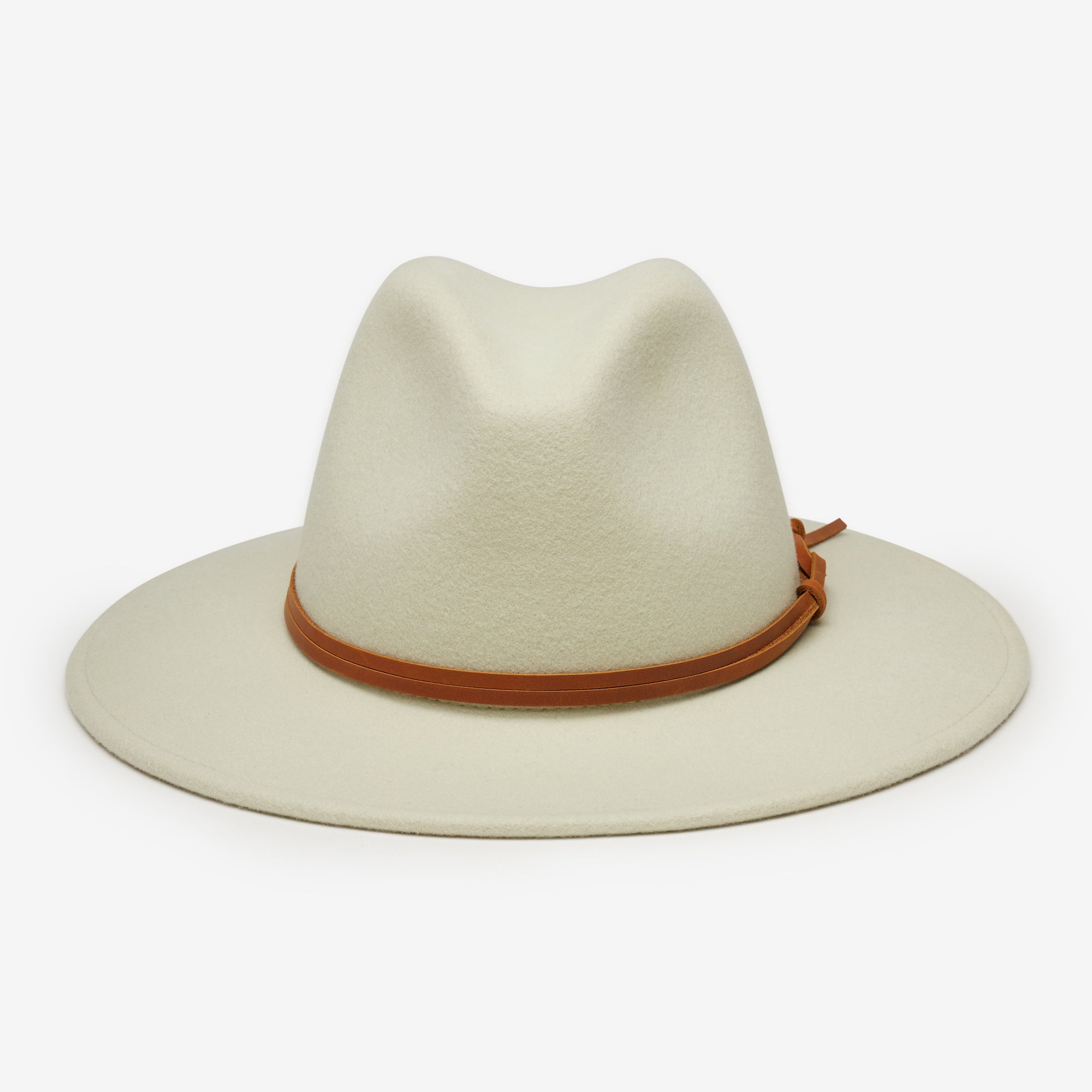 Beige Wool Felt Rancher Hat Billie in Bok Choy display picture 1