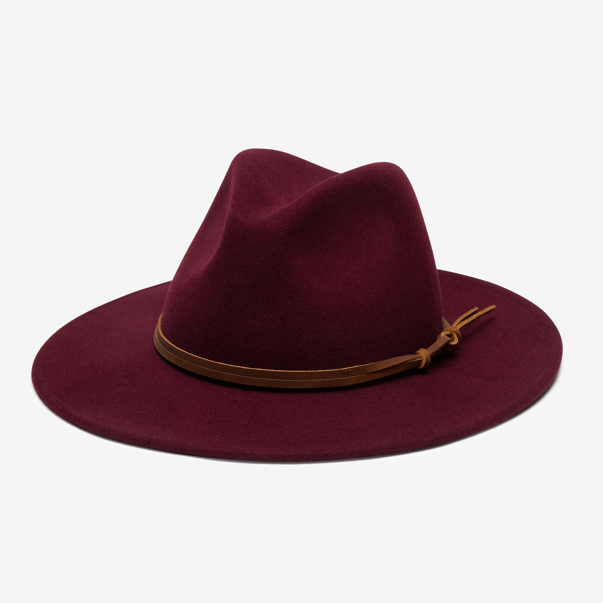 Burgundy Wool Felt Rancher Hat Billie in Wine – W Y E T H