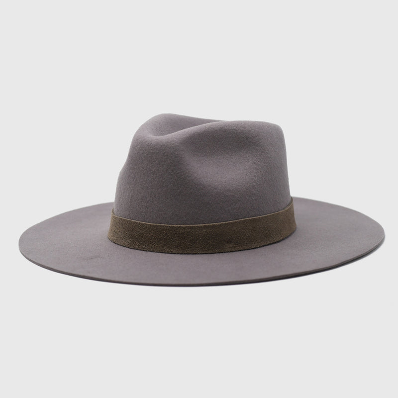 Wyeth River Wool Felt Rancher Hat in Dark Grey – gray