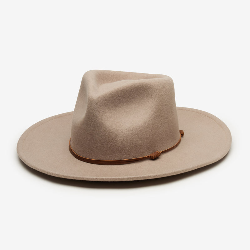 Wyeth London Wool Felt Rancher Hat in Taupe – brown