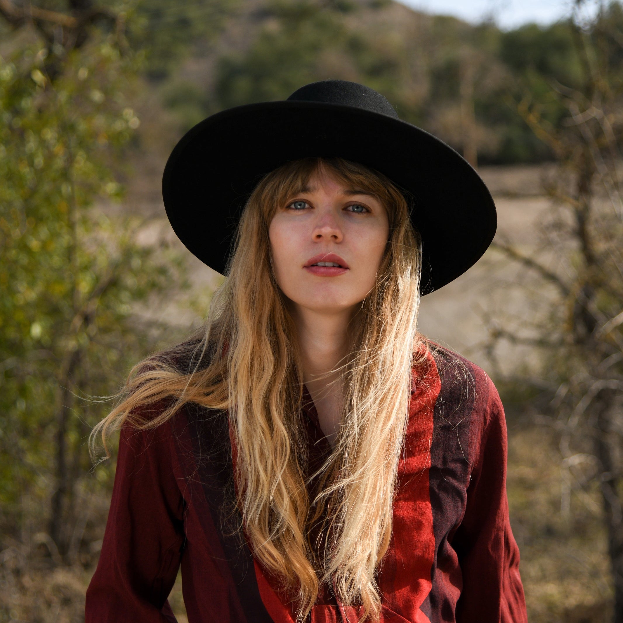 WYETH Jess Wool Felt Boater Hat Wyeth Jess Round Wide Brim Wool Fedora Hat | Liberty Center main image 4