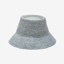 Tali Raffia Bucket in Light Blue