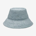 Tali Raffia Bucket in Light Blue
