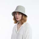 Tali Raffia Bucket in Light Blue