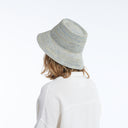 Tali Raffia Bucket in Light Blue