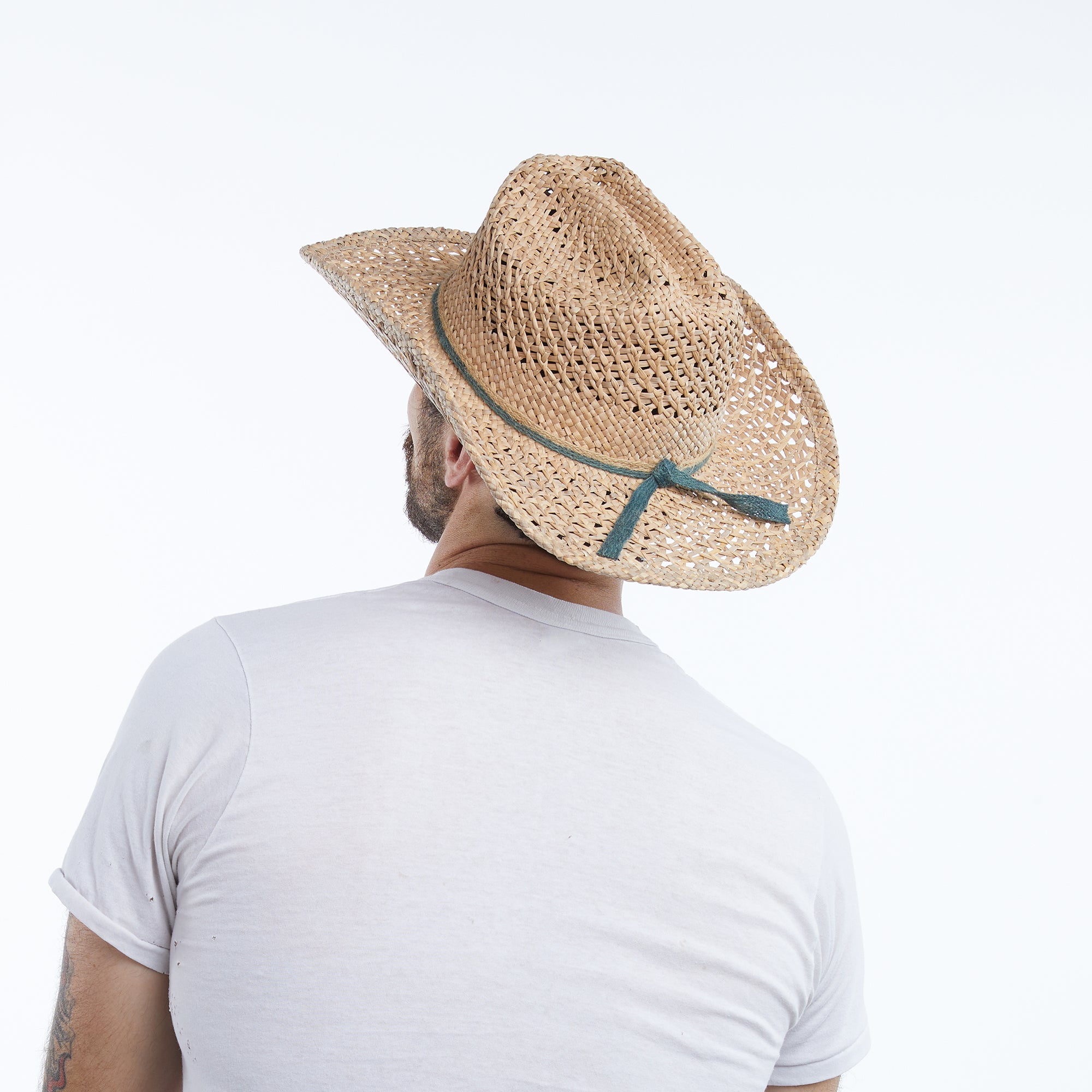 WYETH Jess Wool Felt Boater Hat Jessica in Natural Seagrass Straw Cowboy Hat main image 3